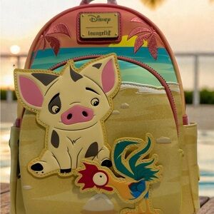 NWT Disney Loungefly Moana Pua Hei Hei Mini Backpack